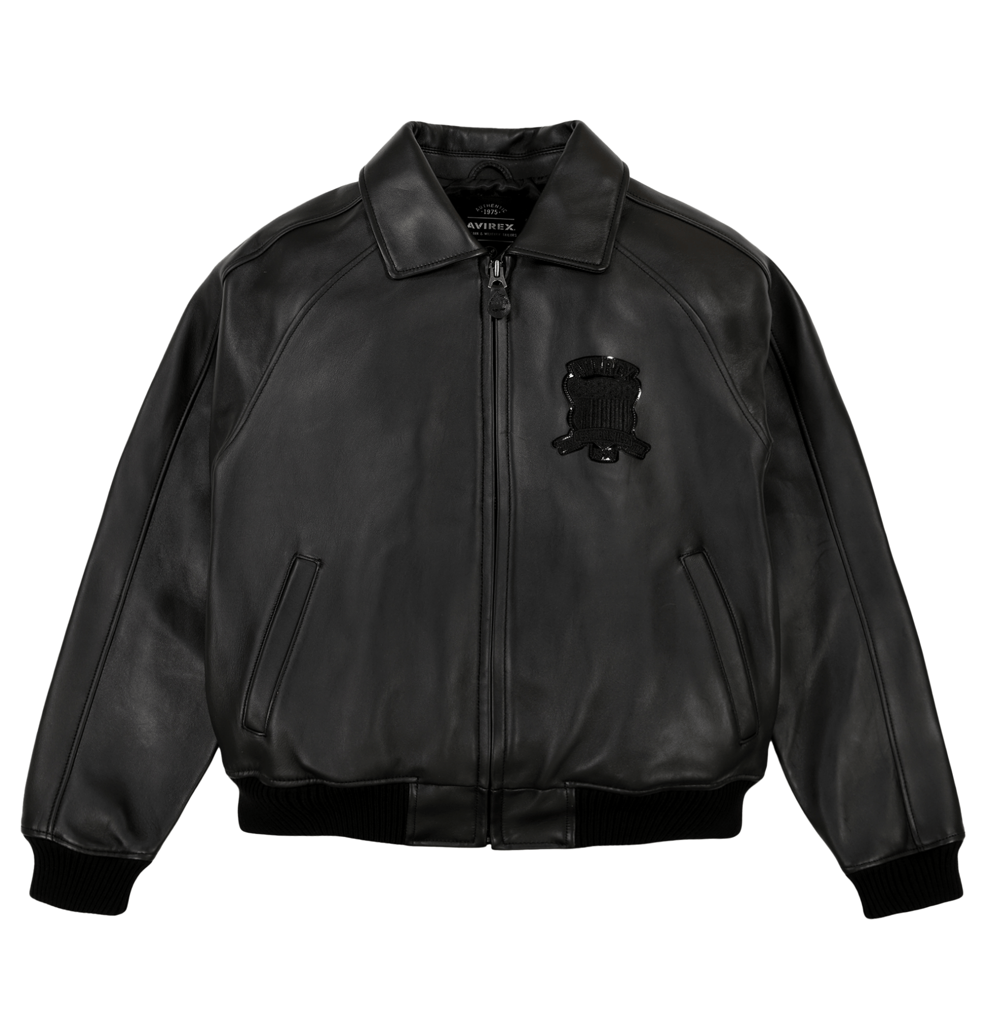 Avirex Black Icon Jacket - Rare Leather