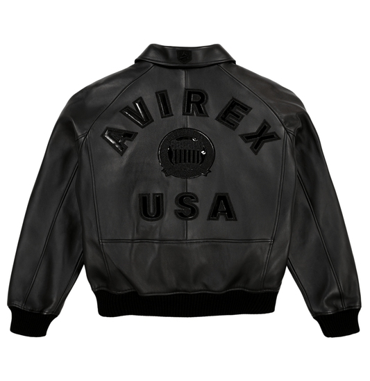 Avirex Black Icon Jacket - Rare Leather