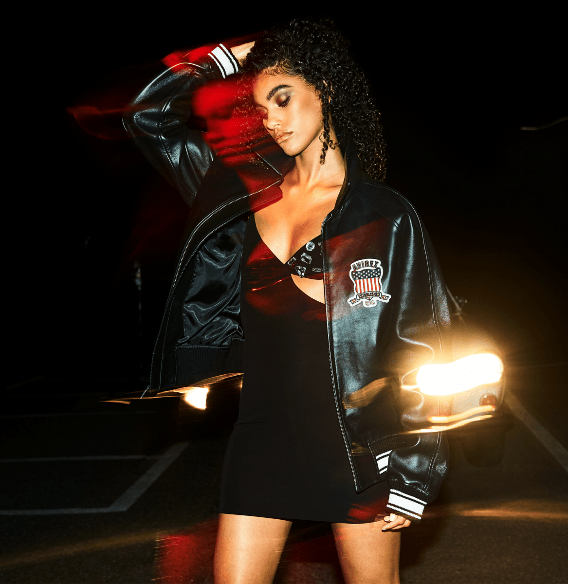 Avirex Black Icon Jacket - Vox Leather