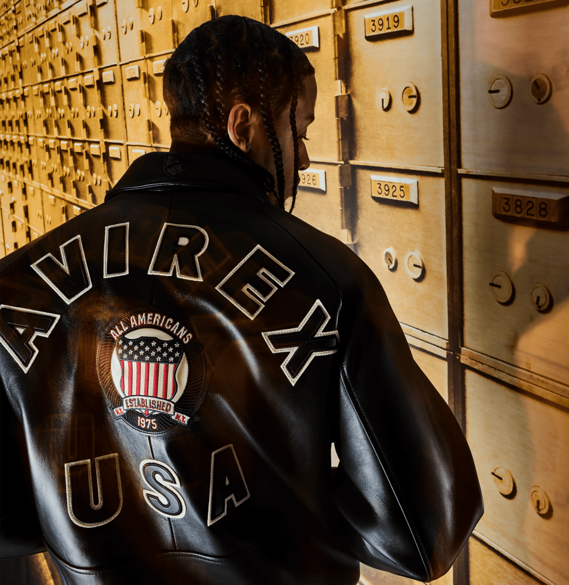 Avirex Black Icon Jacket - Vox Leather