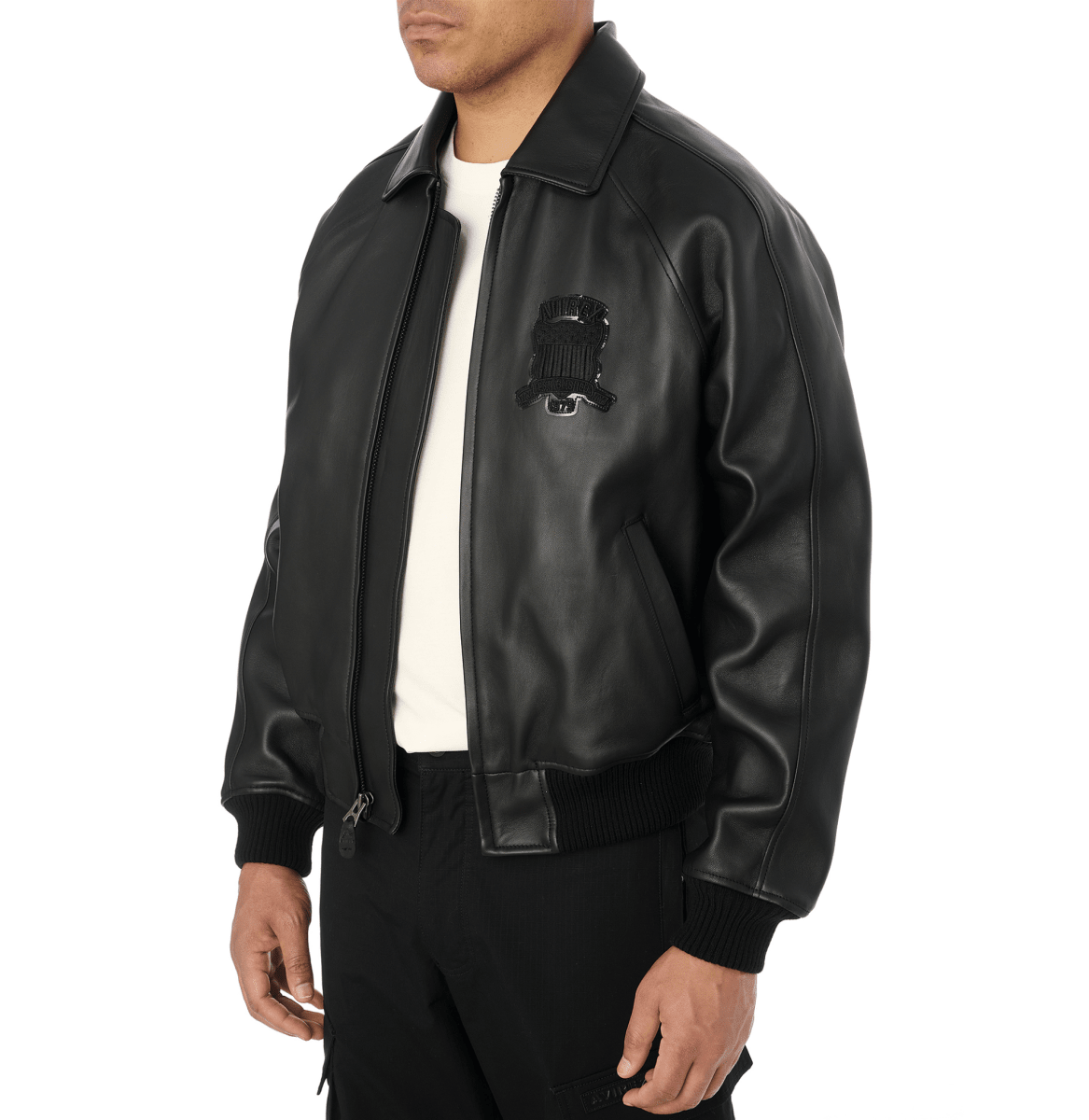 Avirex Black Icon Jacket - Vox Leather