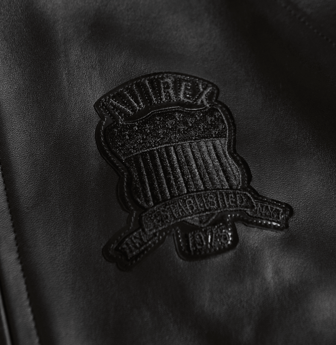 Avirex Black Icon Jacket - Vox Leather