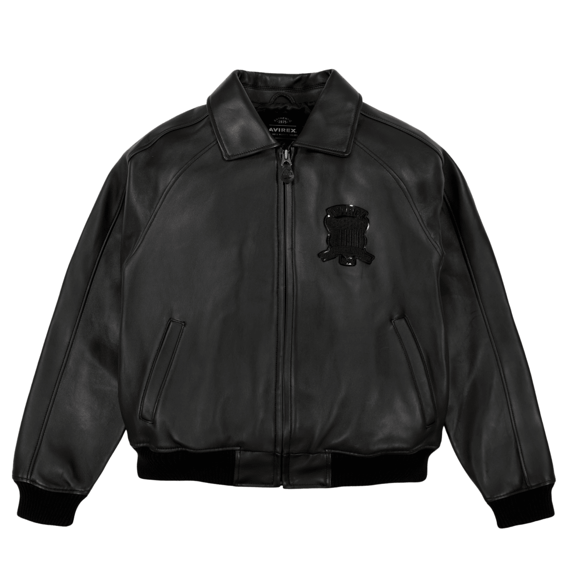 Avirex Black Icon Jacket - Vox Leather