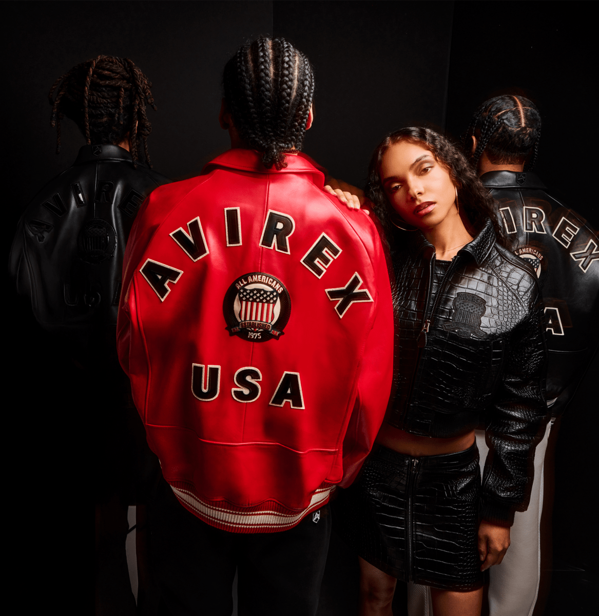 Avirex Black Icon Jacket - Vox Leather