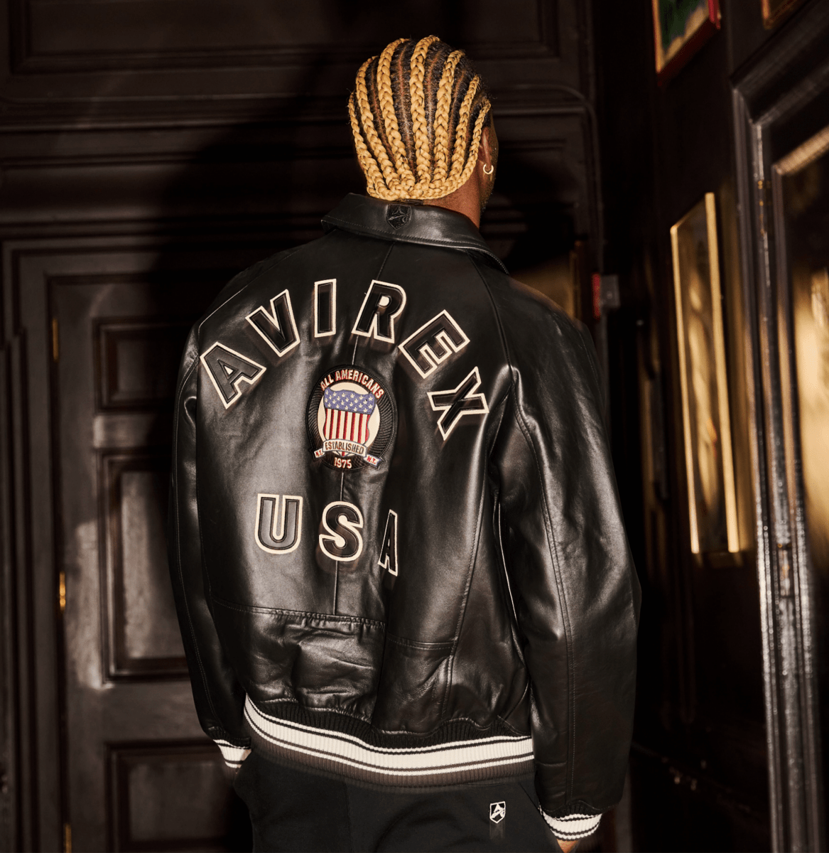 Avirex Black Icon Jacket - Vox Leather