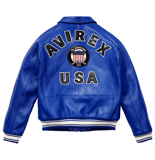 Avirex Blue Icon Jacket - Vox Leather