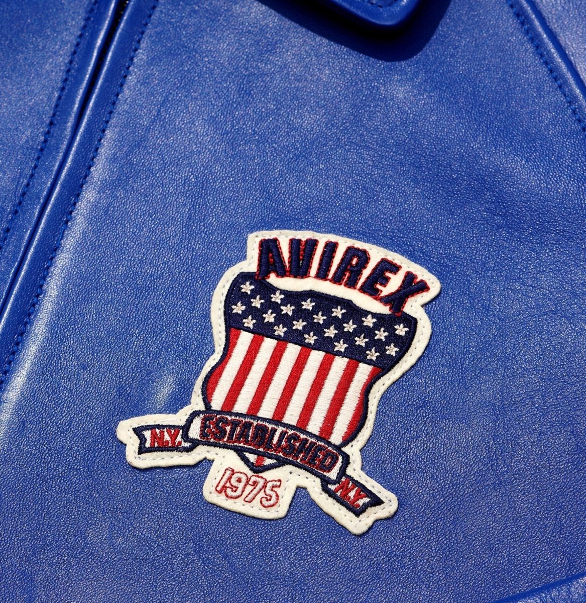 Avirex Blue Icon Jacket - Vox Leather