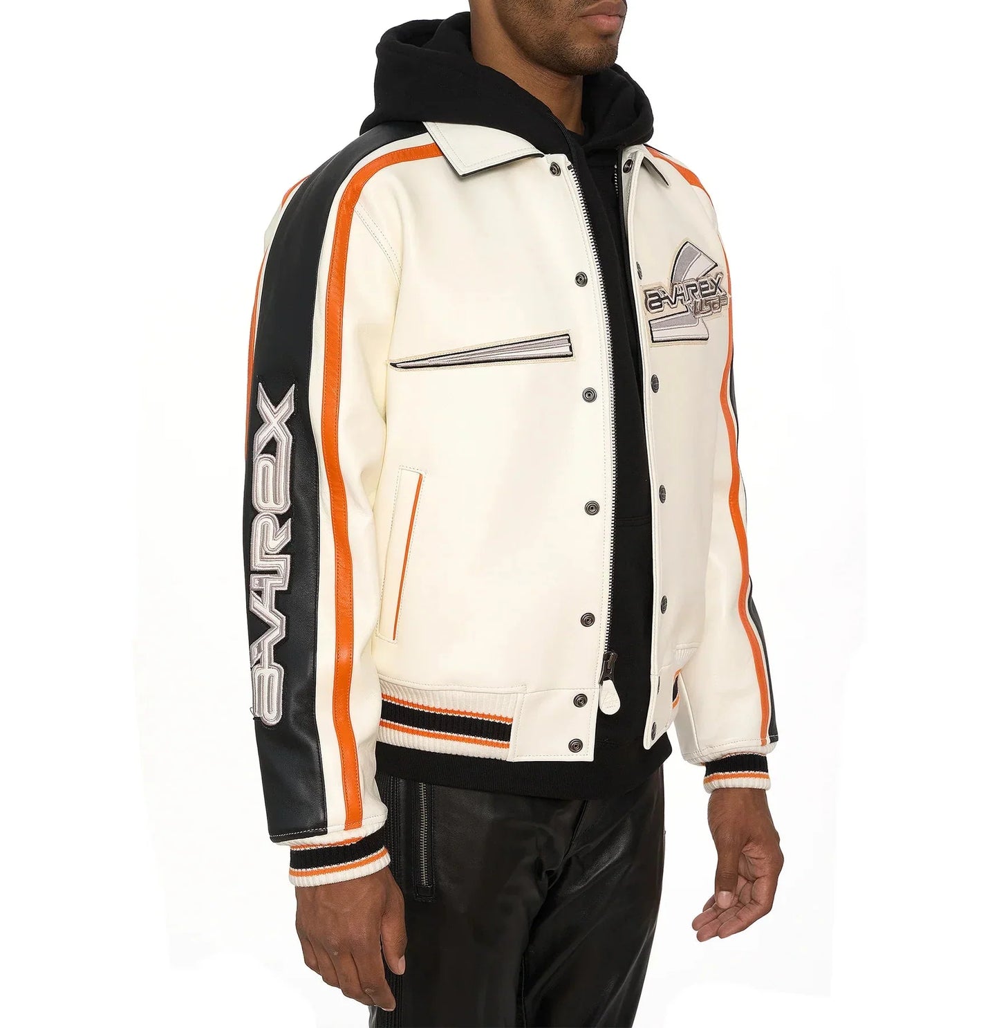 Avirex City Racer Leather Varsity Jacket - Rare Leather