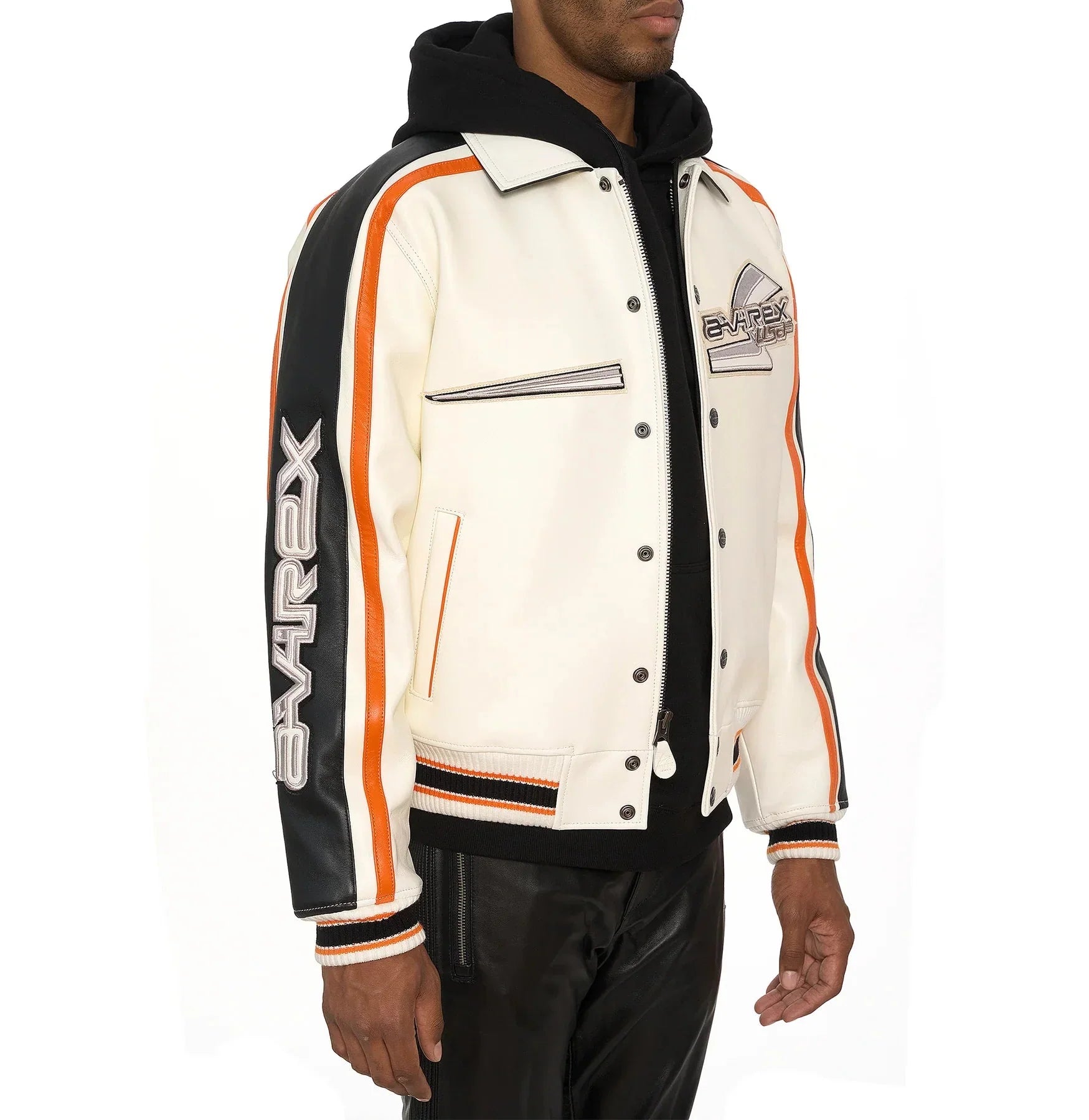 Avirex City Racer Leather Varsity Jacket - Rare Leather