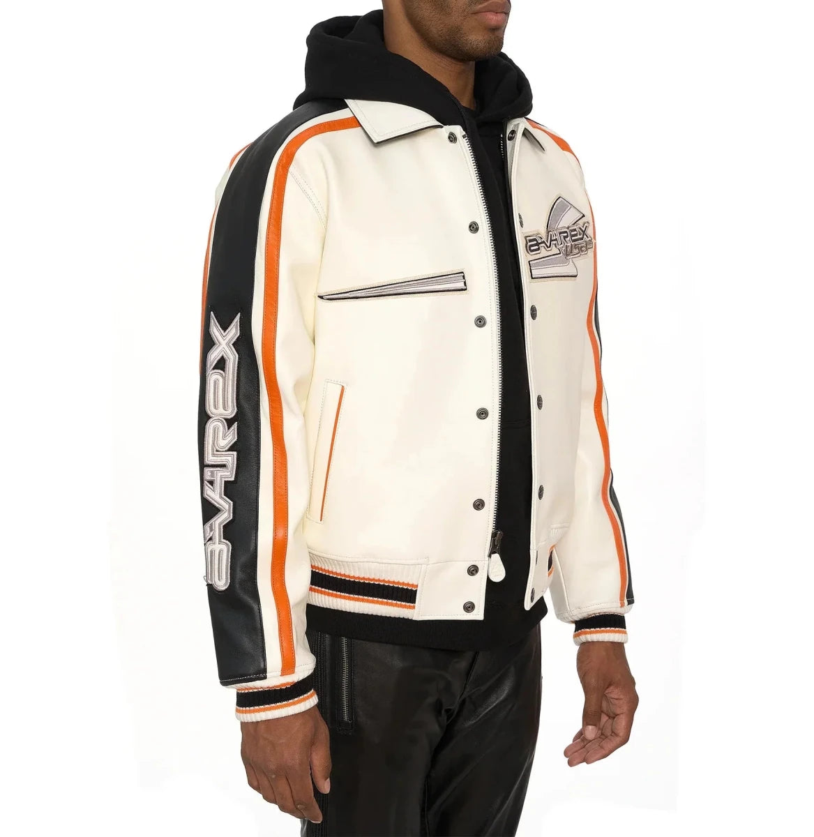 Avirex City Racer Leather Varsity Jacket - Vox Leather