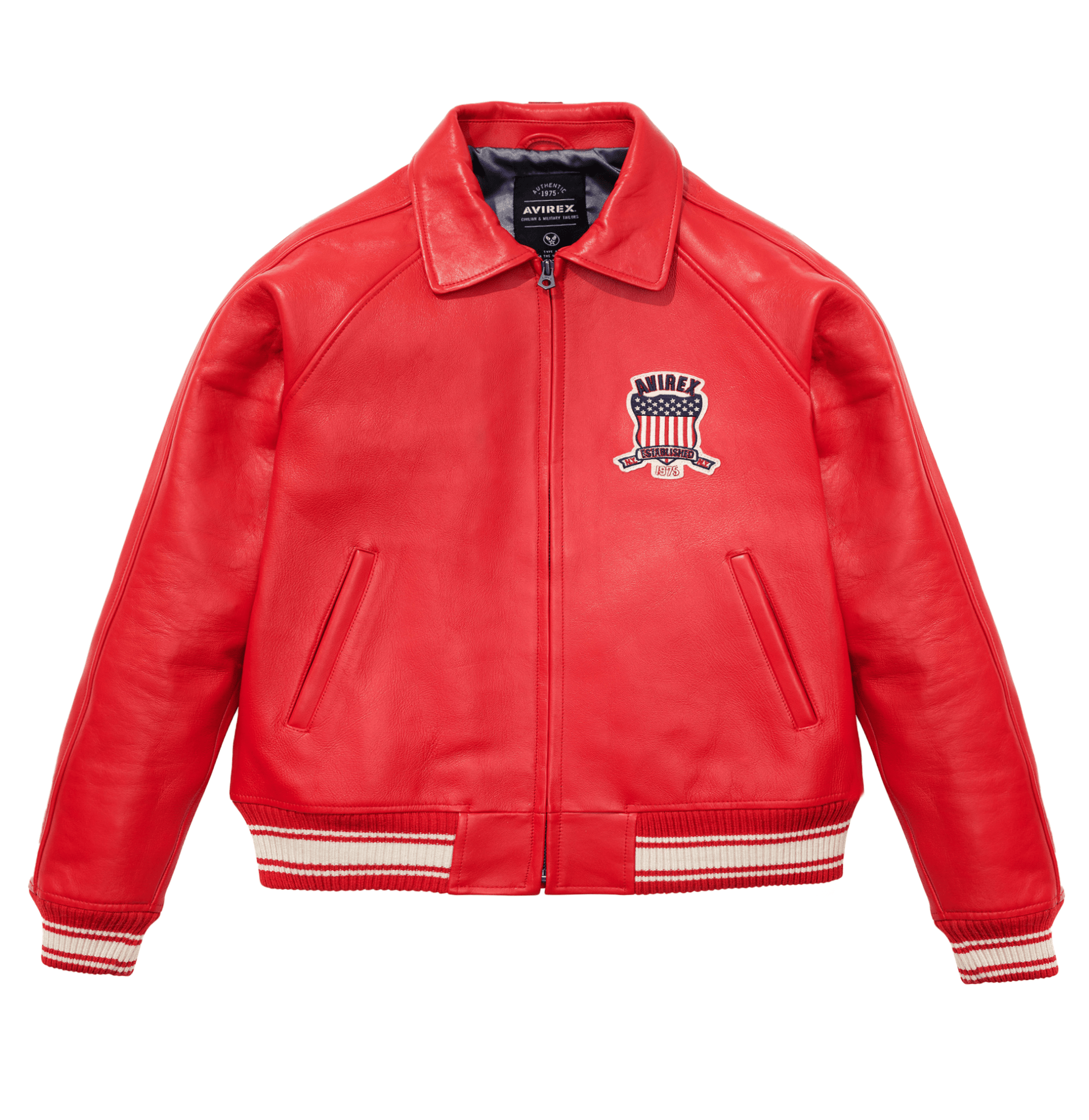 Avirex Red Icon Jacket - Rare Leather