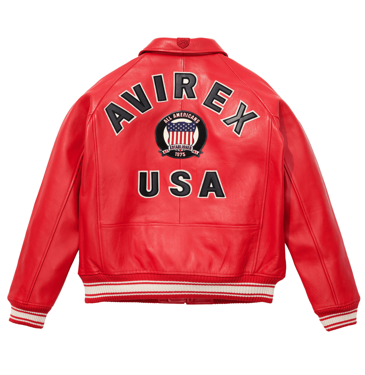 Avirex Red Icon Jacket - Rare Leather