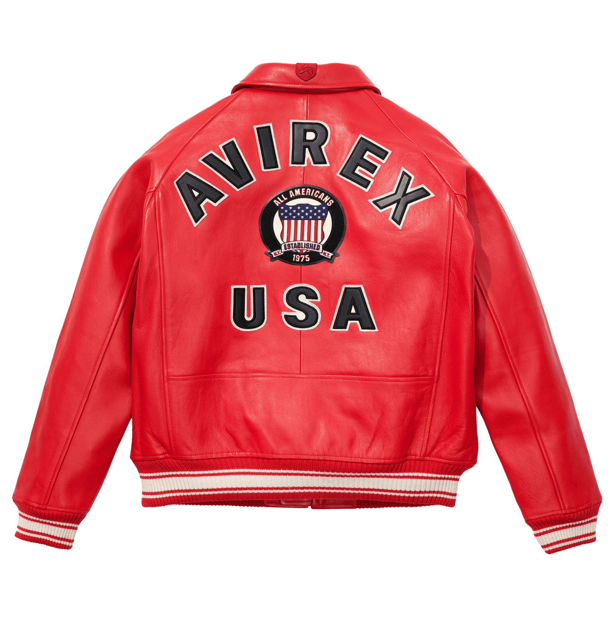 Avirex Red Icon Jacket - Rare Leather