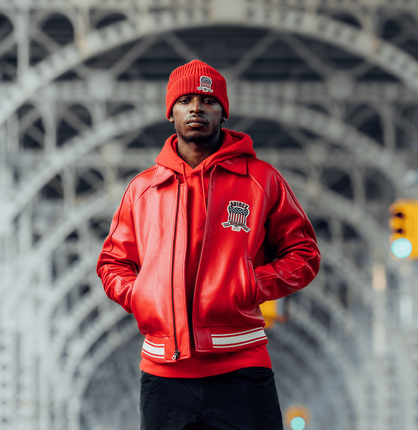 Avirex Red Icon Jacket - Rare Leather