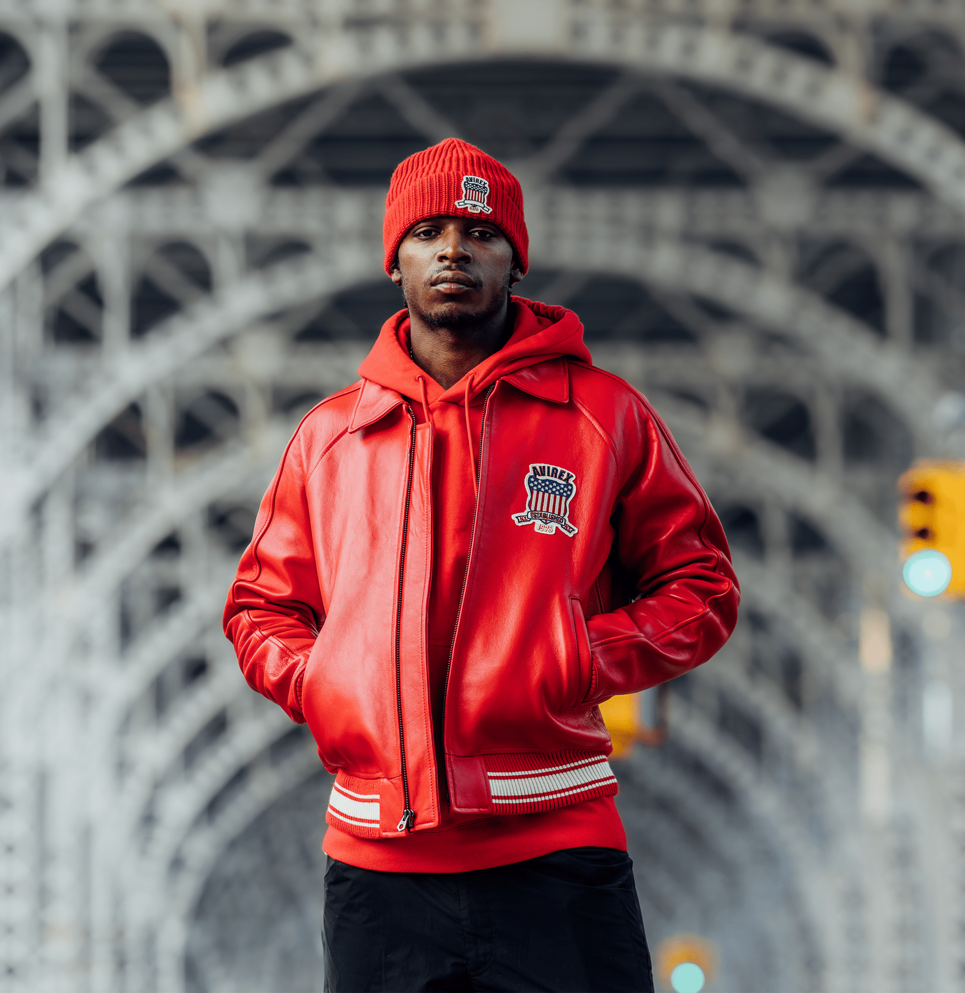 Avirex Red Icon Jacket - Rare Leather