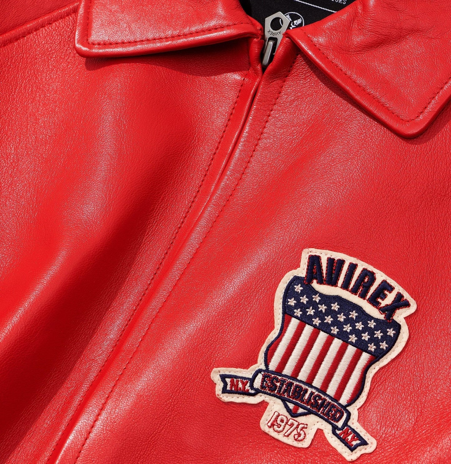 Avirex Red Icon Jacket - Rare Leather