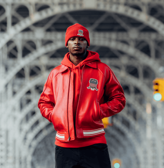 Avirex Red Icon Jacket - Vox Leather