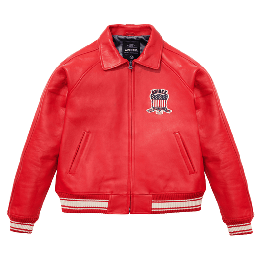 Avirex Red Icon Jacket - Vox Leather