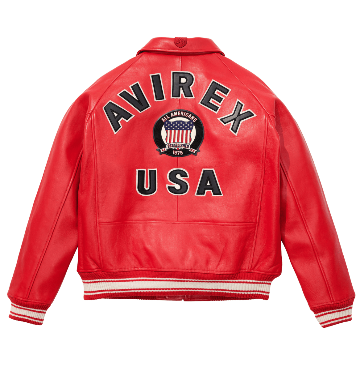 Avirex Red Icon Jacket - Vox Leather