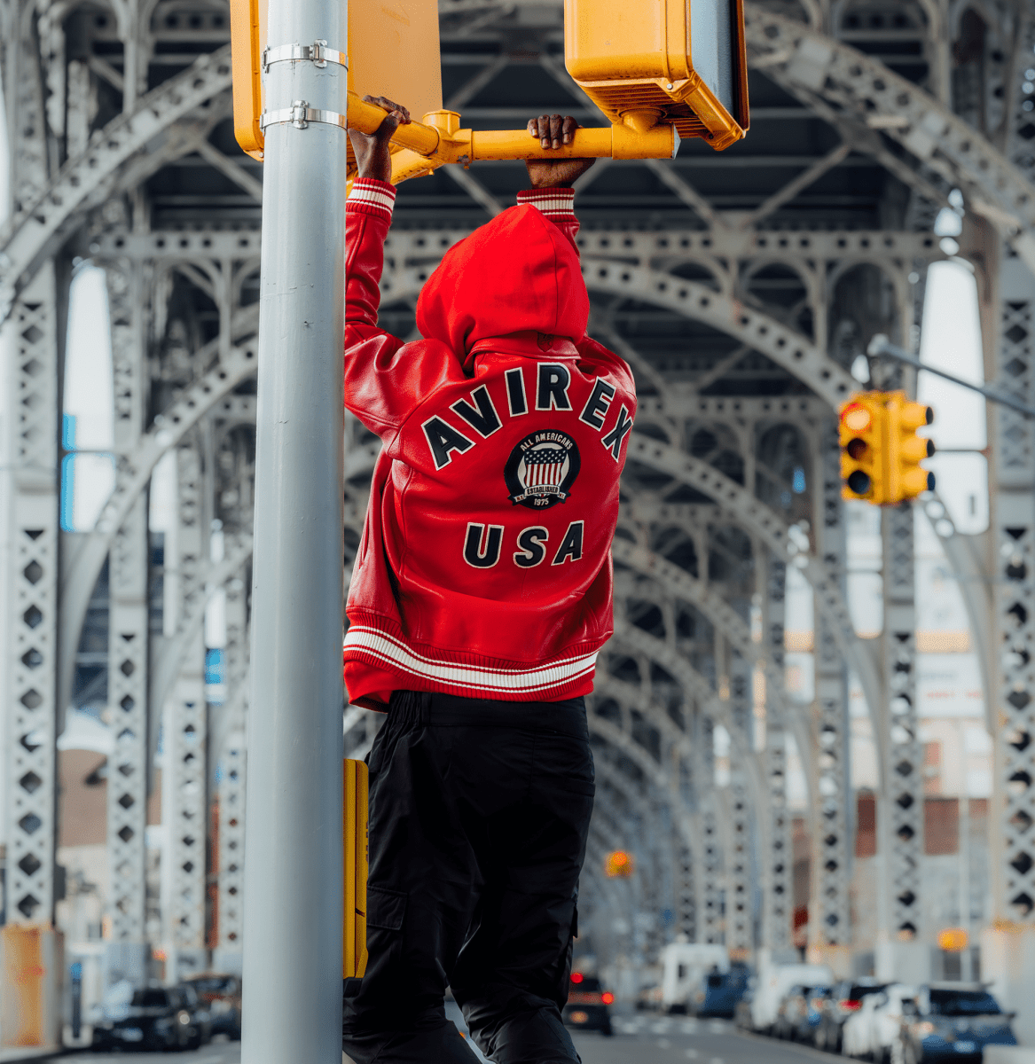 Avirex Red Icon Jacket - Vox Leather