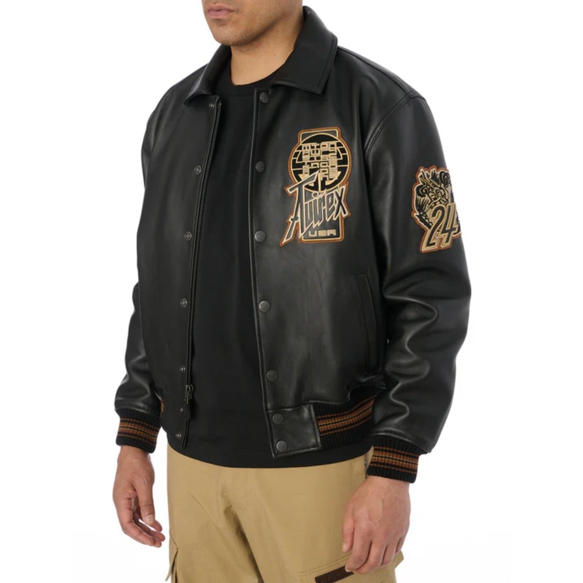 Avirex Twin Dragon Leather Jacket - Vox Leather