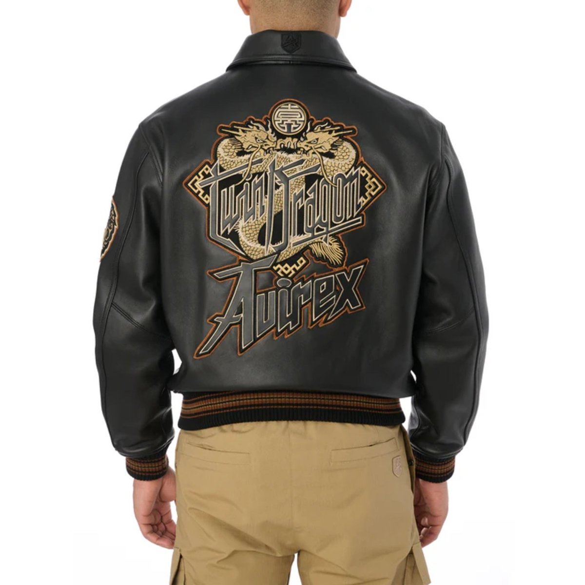 Avirex Twin Dragon Leather Jacket - Vox Leather