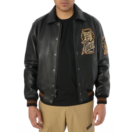 Avirex Twin Dragon Leather Jacket - Vox Leather