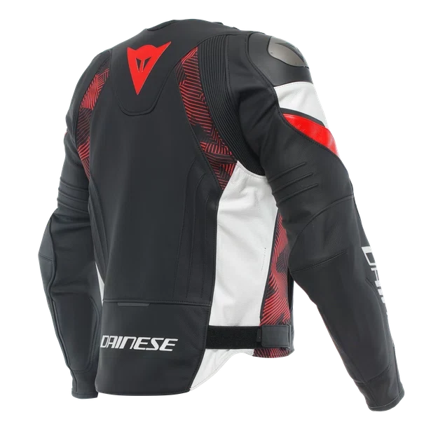DAINESE AVRO 5 LEATHER JACKET RED LAVA