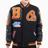 Baltimore Orioles Mashup Black Varsity Jacket - Rare Leather