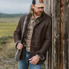 Big Sky Shearling Leather Blazer | Espresso Brown - Rare Leather