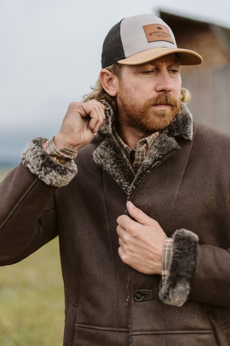 Big Sky Shearling Leather Blazer | Espresso Brown - Vox Leather