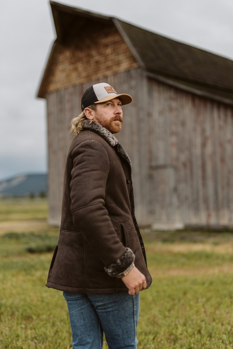 Big Sky Shearling Leather Blazer | Espresso Brown - Vox Leather