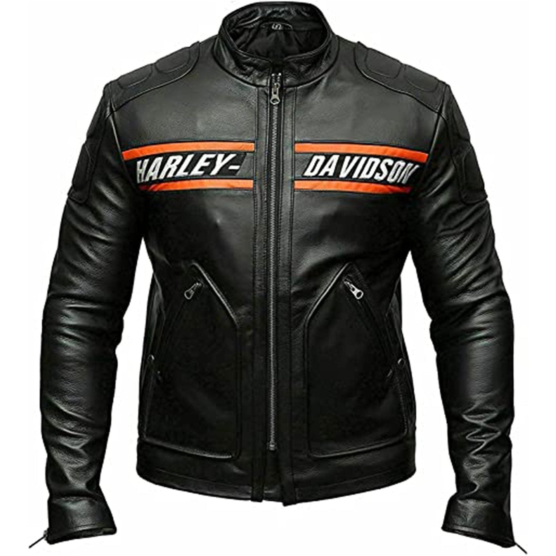 Bill Goldberg Harley Davidson Biker Leather Jacket - Rare Leather
