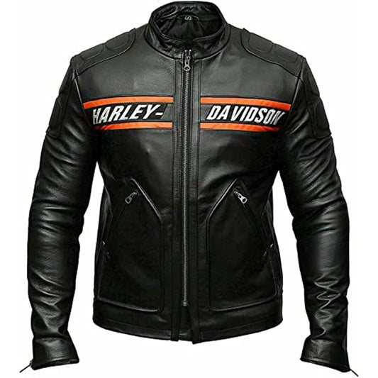 Bill Goldberg Harley Davidson Biker Leather Jacket - Rare Leather