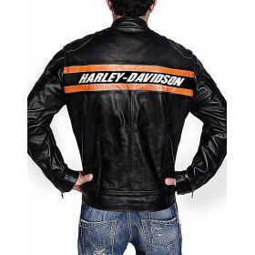 Bill Goldberg Harley Davidson Biker Leather Jacket - Vox Leather