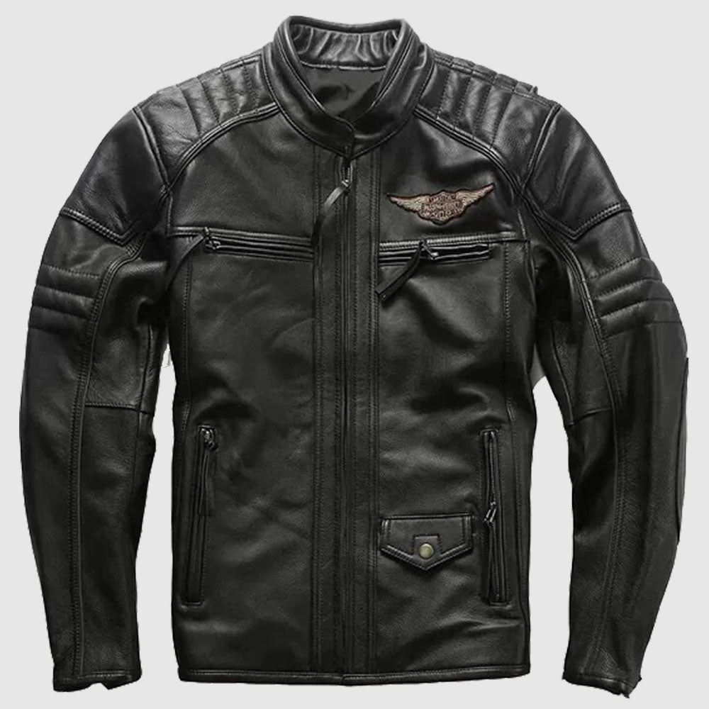 Black Harley Davidson Passion Velocity Leather Jacket - Vox Leather