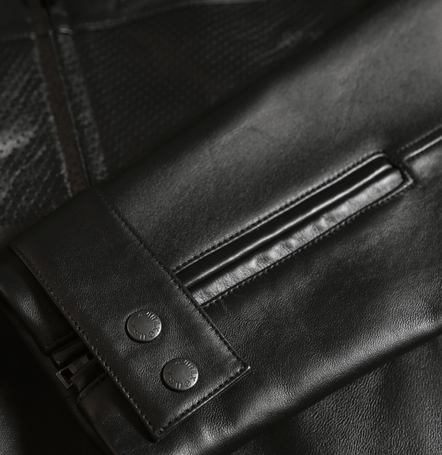 BLACK - OUT RACING JACKET - Rare Leather