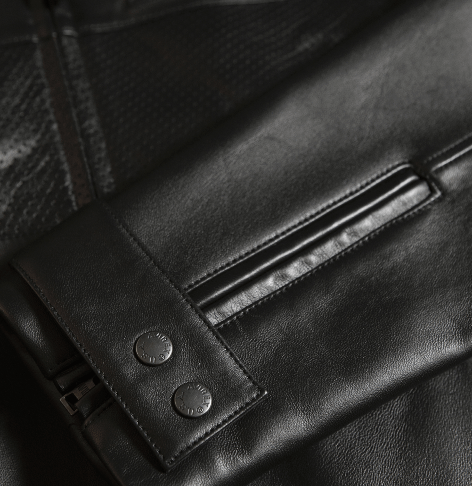 BLACK - OUT RACING JACKET - Rare Leather