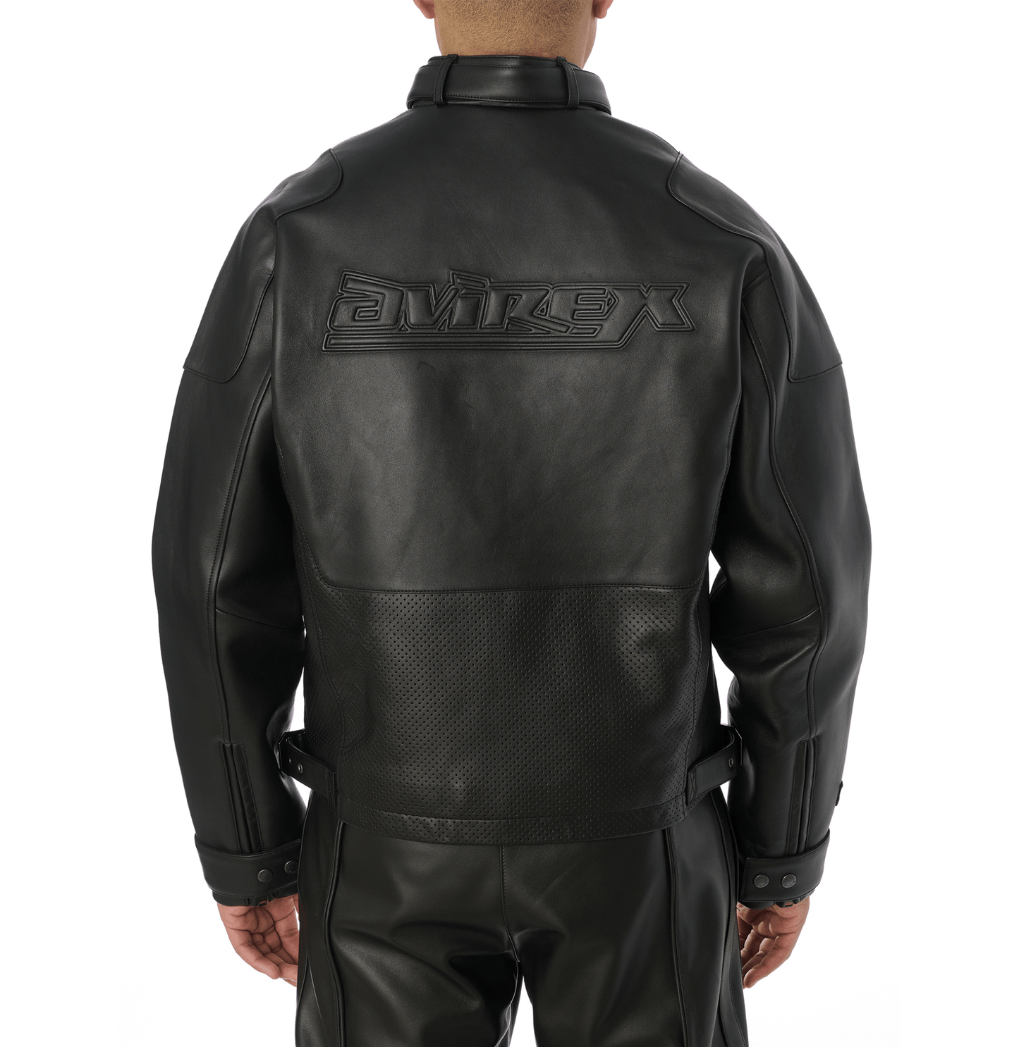 BLACK - OUT RACING JACKET - Rare Leather