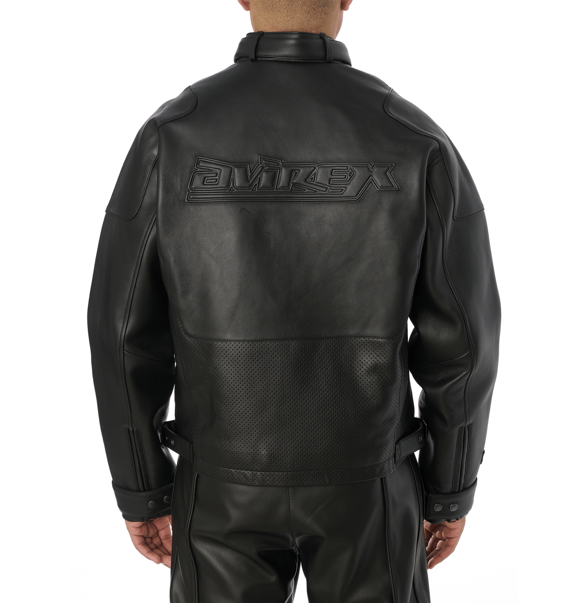 BLACK - OUT RACING JACKET - Rare Leather