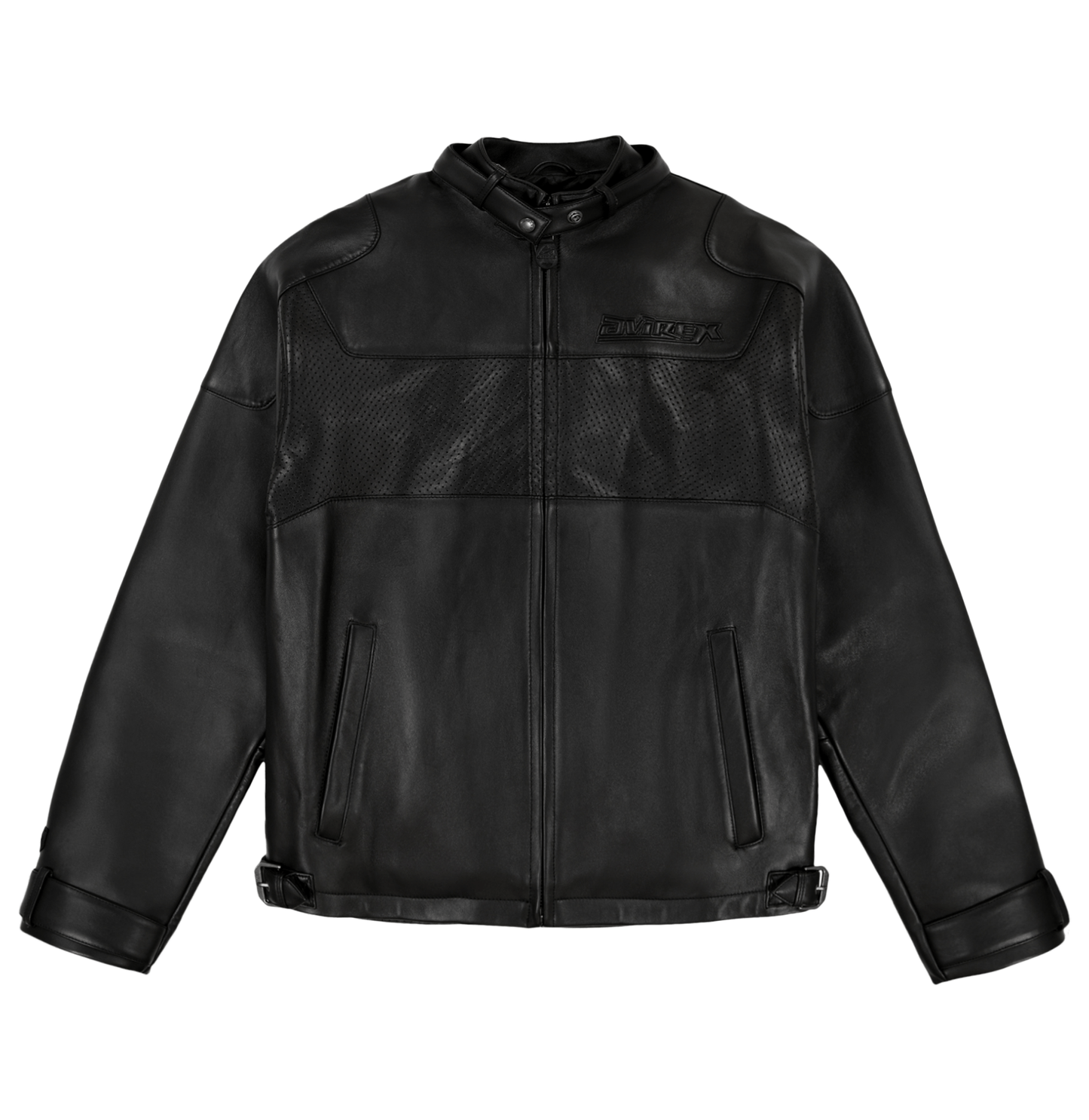 BLACK - OUT RACING JACKET - Rare Leather
