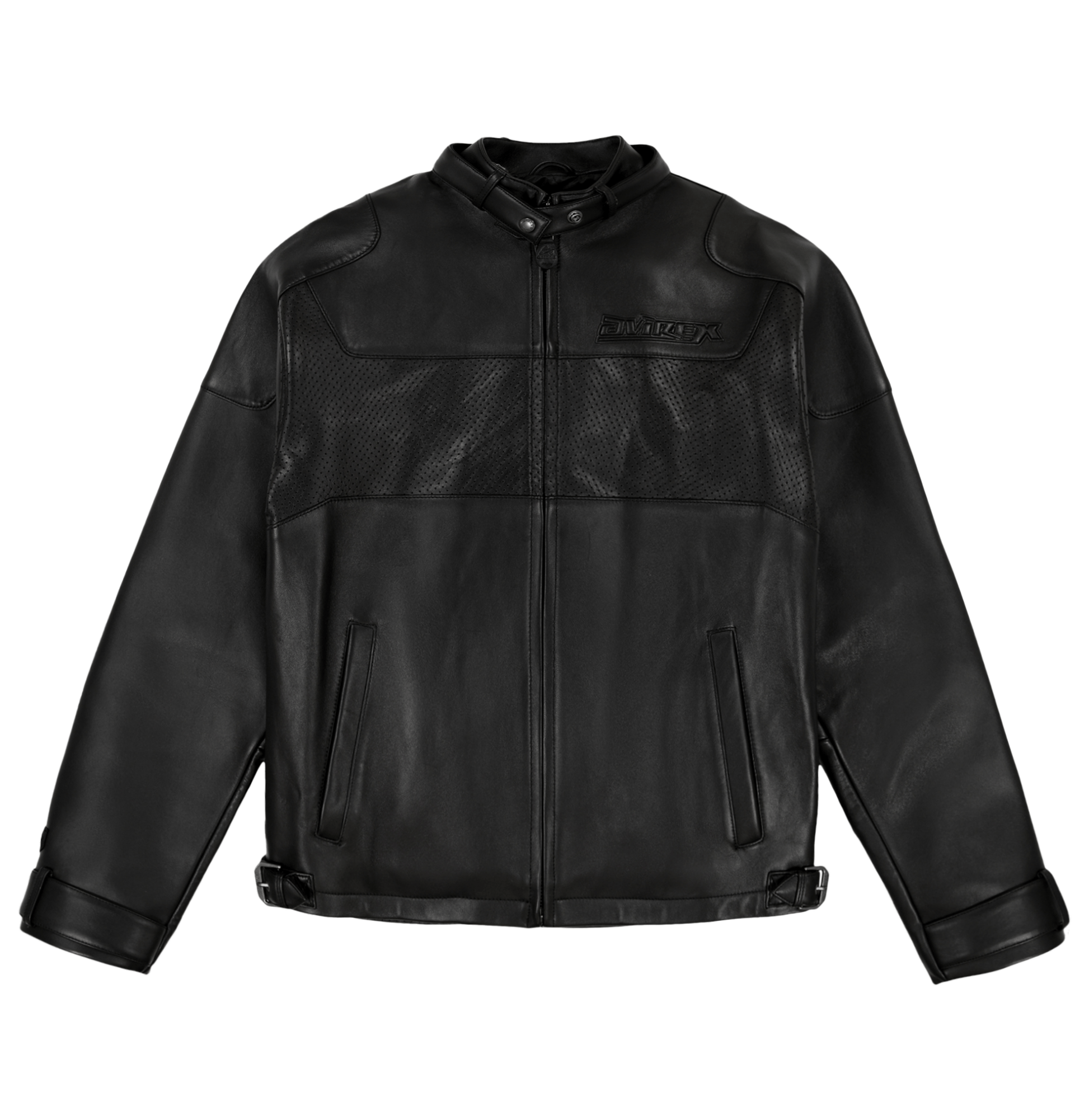 BLACK - OUT RACING JACKET - Rare Leather