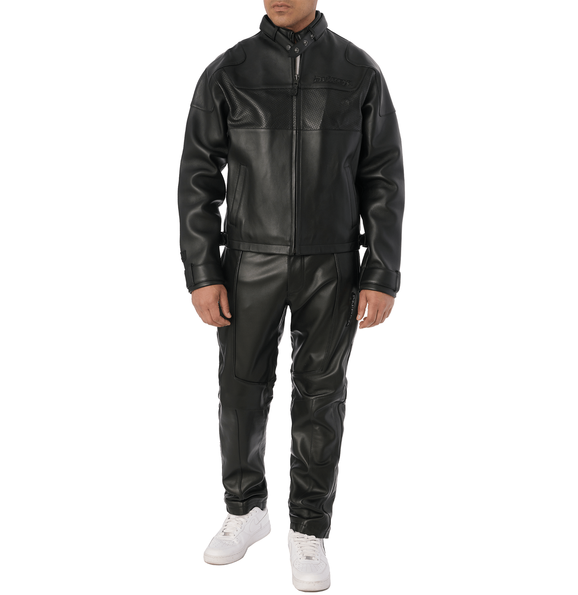 BLACK - OUT RACING JACKET - Rare Leather