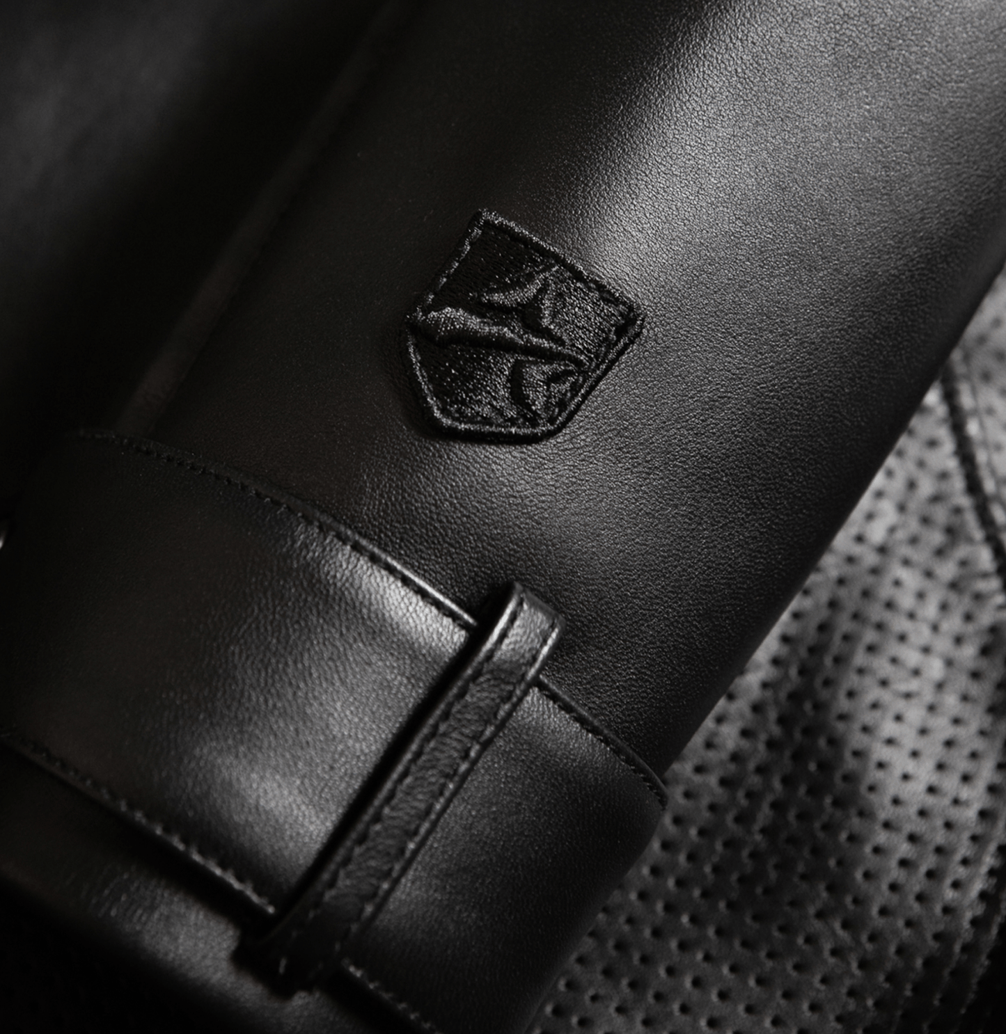 BLACK - OUT RACING JACKET - Rare Leather