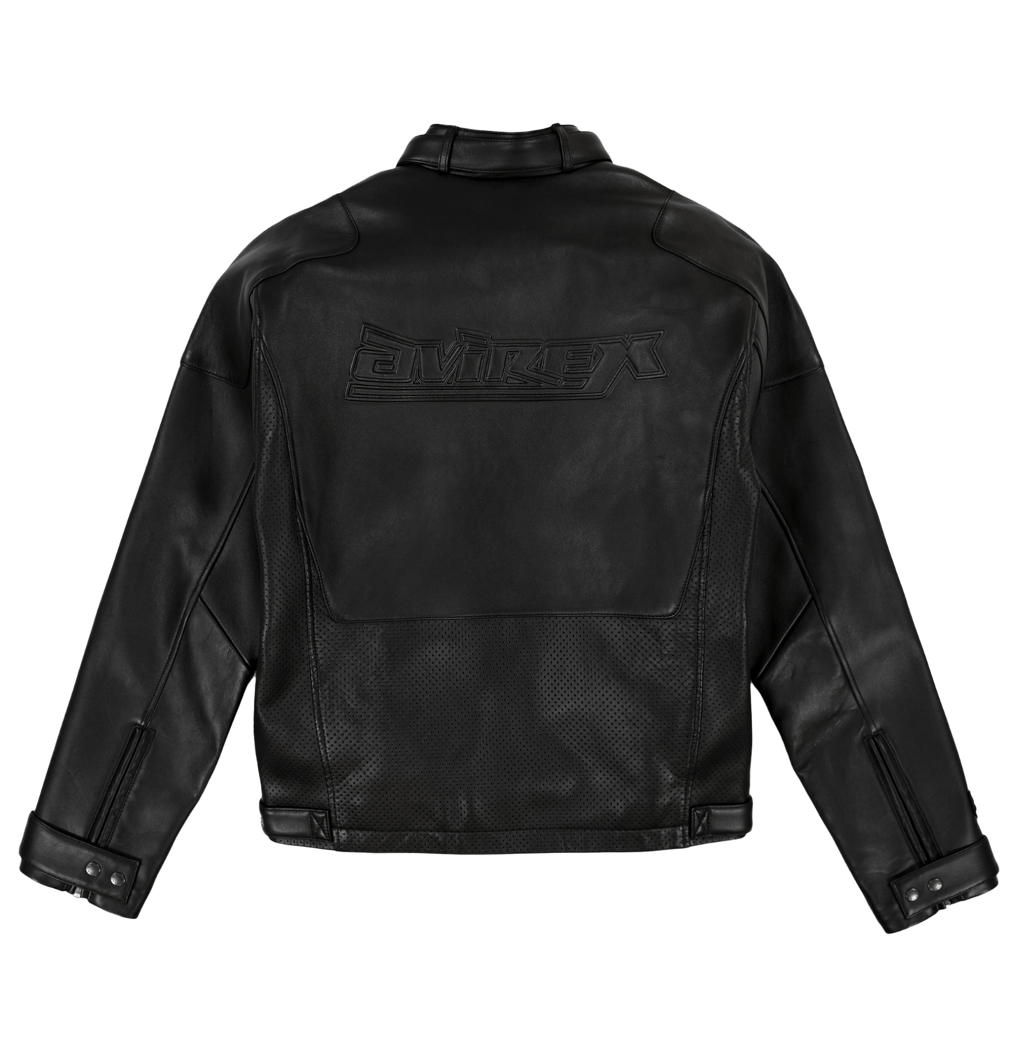 BLACK - OUT RACING JACKET - Rare Leather