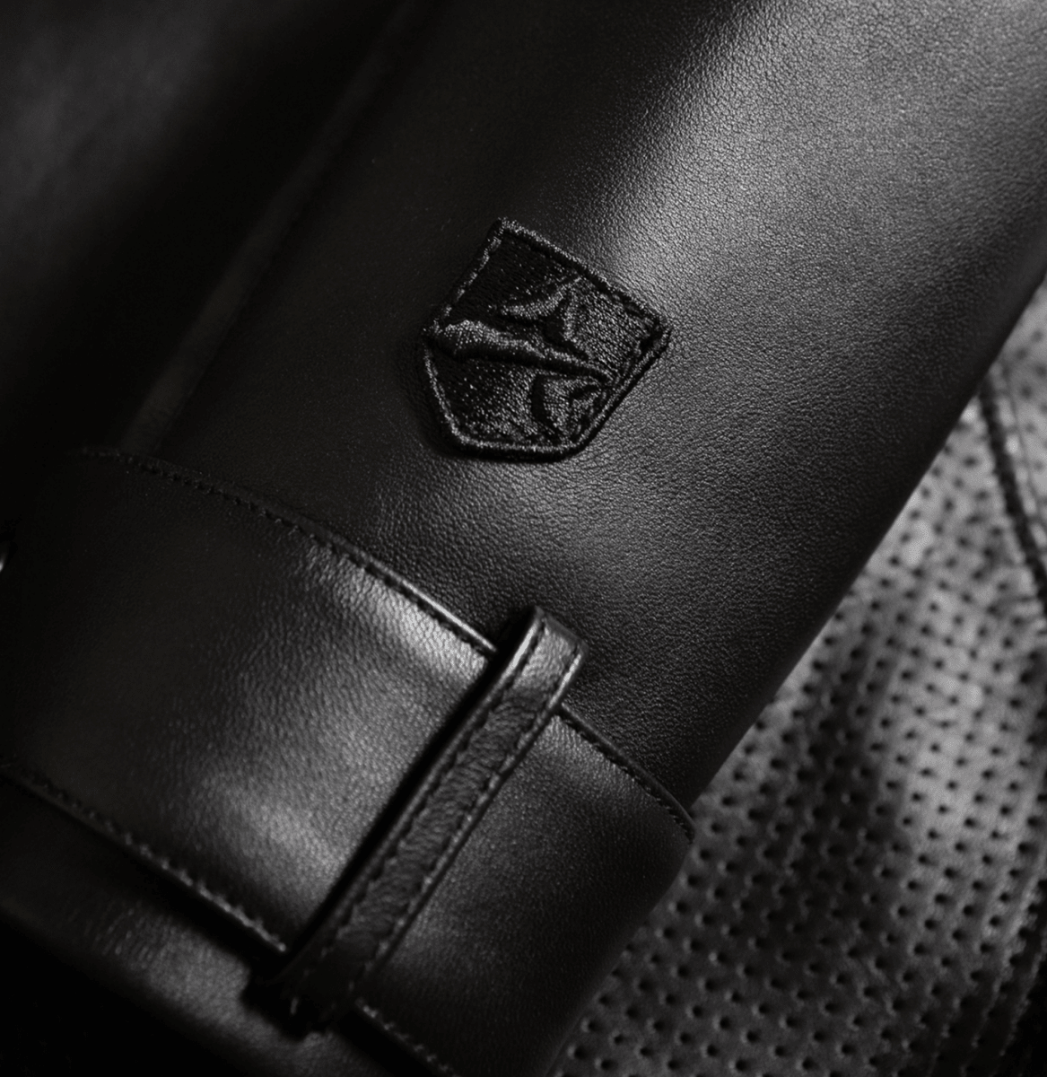 BLACK-OUT RACING JACKET - Vox Leather