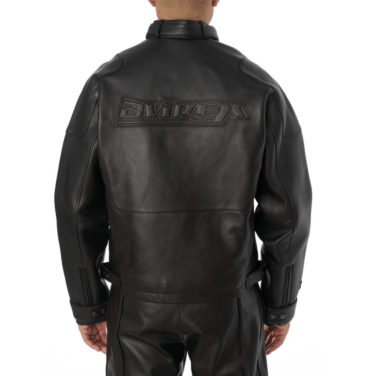 BLACK-OUT RACING JACKET - Vox Leather