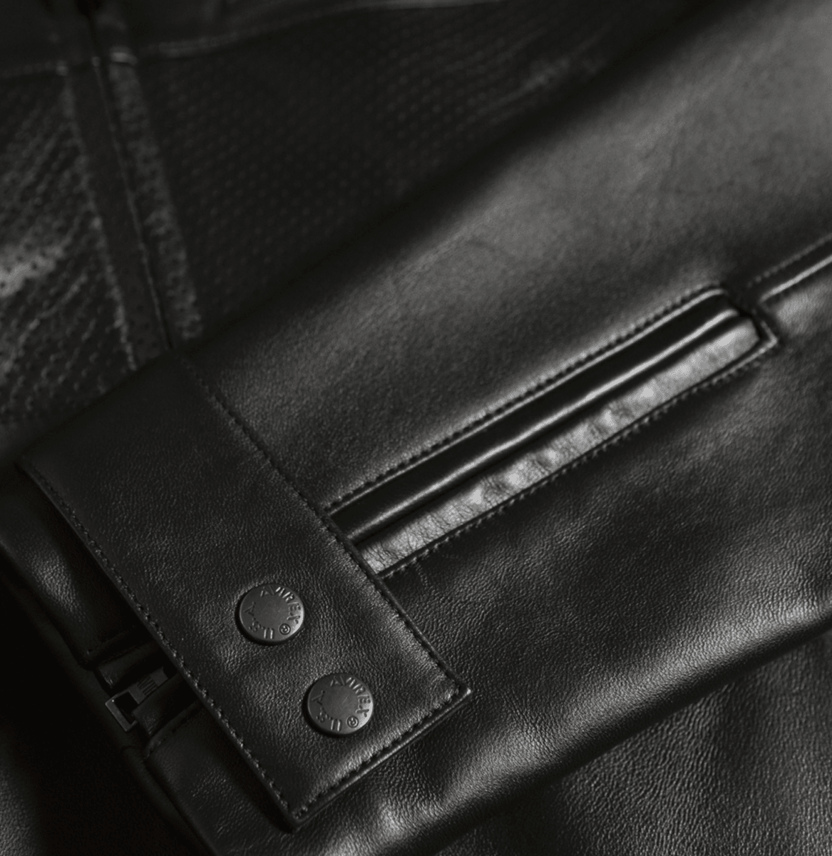 BLACK-OUT RACING JACKET - Vox Leather
