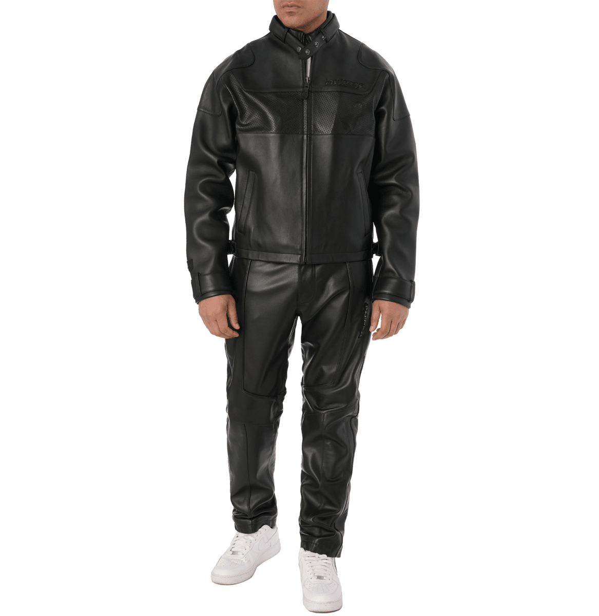BLACK-OUT RACING JACKET - Vox Leather