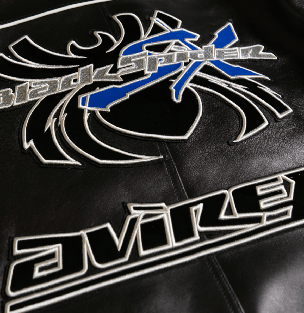 BLACK SPIDER RACER JACKET - Vox Leather